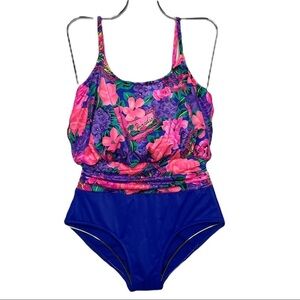 Vintage 80’s Catalina Floral‎ Paradise Swimsuit​